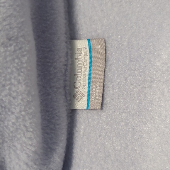 Columbia Fleece Color Block Quarter Snap Pullover Sweater - Picture 2 of 8